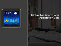 480x480 অল ইন ব্ল্যাক এফেক্ট আইপিএস টিএফটি 4 ইঞ্চি স্কয়ার এলসিডি টাচ স্ক্রিন স্মার্ট হোম 86 বক্সের জন্য