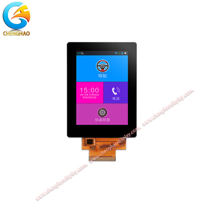 6 O'Clock Viewing Direction TFT LCD Touch Display 3.5 Inch 50 Pins