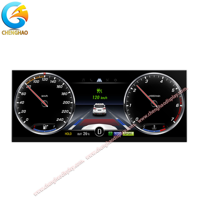 High Resolution 12.3 Inch Long Strip Display with 1920x720 Pixels and 16M Colors