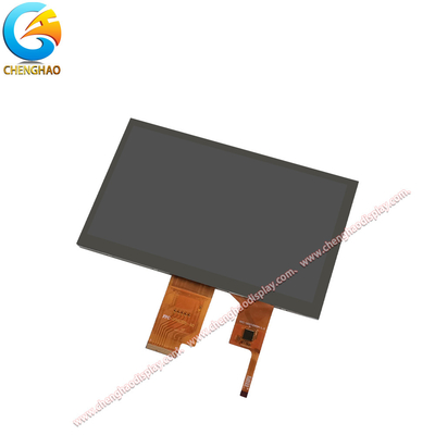 1024x600 Liquid Crystal Display Panel 300cd/m2 Luminance 7inch With Capacitive Touch