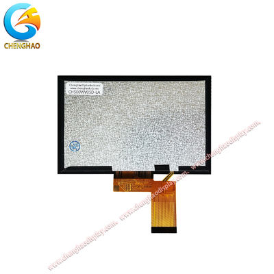 5 Inch TFT Display 800x480 Full Viewing Direction IPS  With Black Glass Cover
