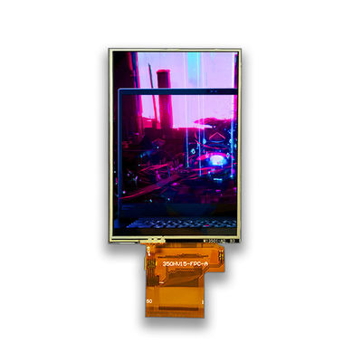 SPI 3.5 Inch RTP 280cd/m2 Resistive LCD Display 16 18 Bits