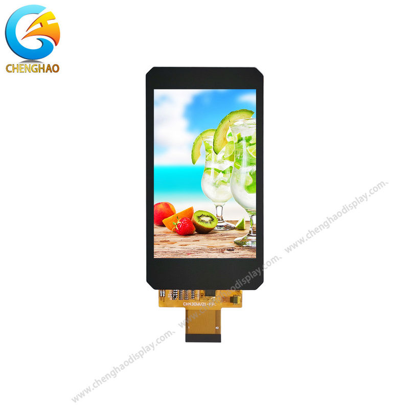 Sunlight Readable 4.3”40pin IPS TFT LCD Display 480x800 Dots