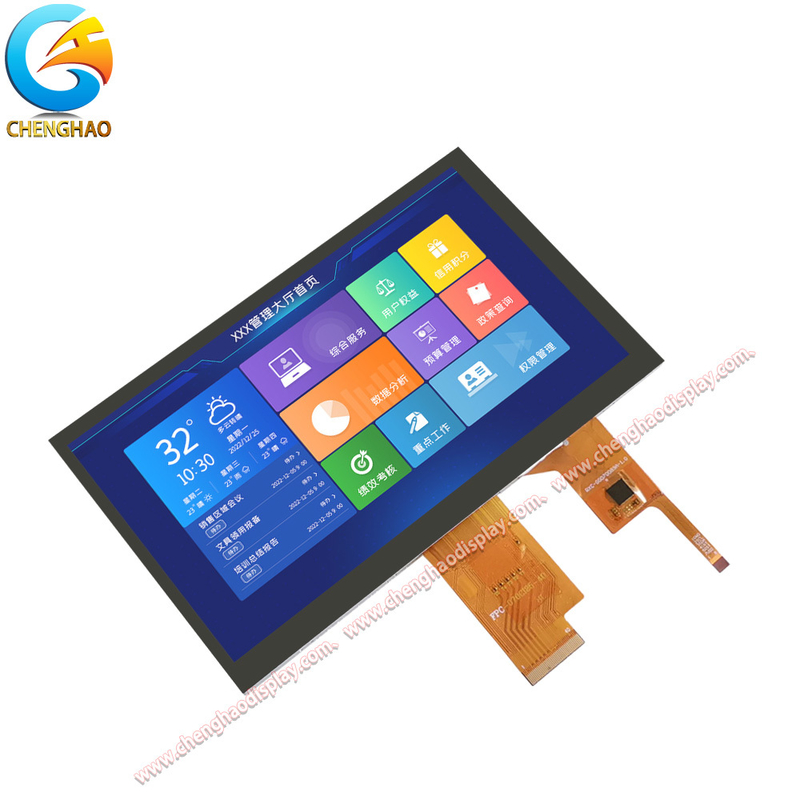 7 Inch Liquid Crystal Display Screen 1024x600 Pixels With High Sensitivity Capacitive Touch
