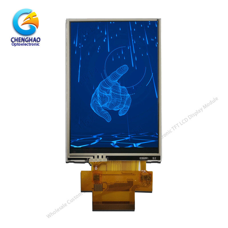 Transmissive RTP IPS TFT LCD Display 3.5'' 320x480 Resistive Touch Screen Panel