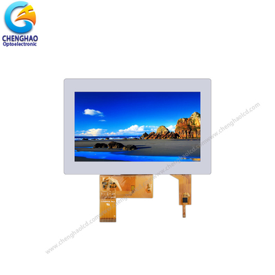800x480 রেজোলিউশন ছোট এলসিডি টাচ স্ক্রিন 7.0 ইঞ্চি 24 বিট সমান্তরাল আরজিবি ইন্টারফেস