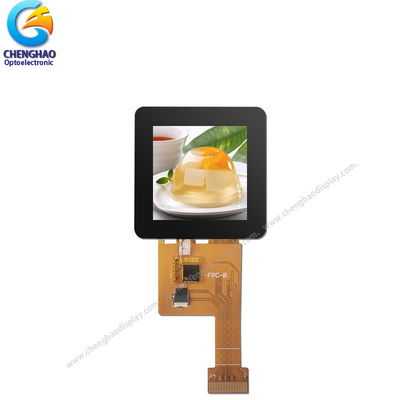 RGB 320x320 ছোট এলসিডি টাচ স্ক্রিন 1.54 ইঞ্চি 4 লাইন 8 বিট এসপিআই ইন্টারফেসের সাথে
