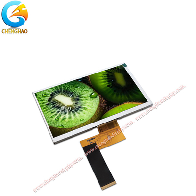 800x480 আইপিএস টিএফটি এলসিডি ডিসপ্লে 40 পিন আরজিবি ইন্টারফেস 7 ইঞ্চি রঙিন স্ক্রিন