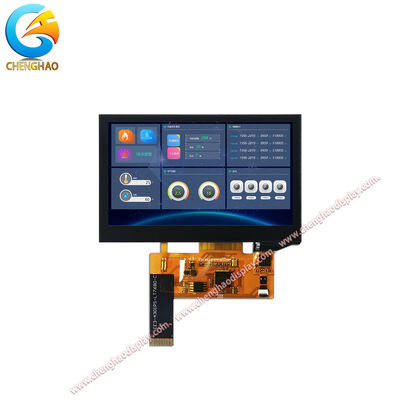 ৪.৩-ইঞ্চি IPS TFT LCD ডিসপ্লে ৮০০×৪৮০ রেজোলিউশন ক্যাপাসিটিভ টাচস্ক্রিন SPI ইন্টারফেস