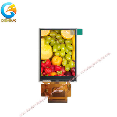 ইন্ডাস্ট্রিয়াল ২.৮ ইঞ্চি টাচ স্ক্রিন ডিসপ্লে মডিউল, ওয়াইড টেম্প (-২০~+৭০°C), ৫০ পিনের এফপিসি