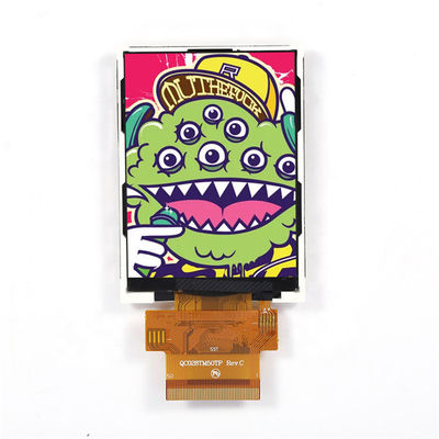 2.8 ইঞ্চি 240X320 SPI RGB TFT এলসিডি স্ক্রিন 300nits TN কোণ