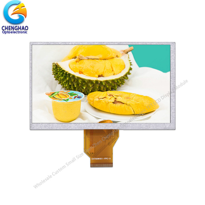 24 বিট আরজিবি টিএফটি এলসিডি কালার মনিটর 7'' 800X480 রেজোলিউশন এলসিডি স্ক্রিন ডিসপ্লে সমাবেশ